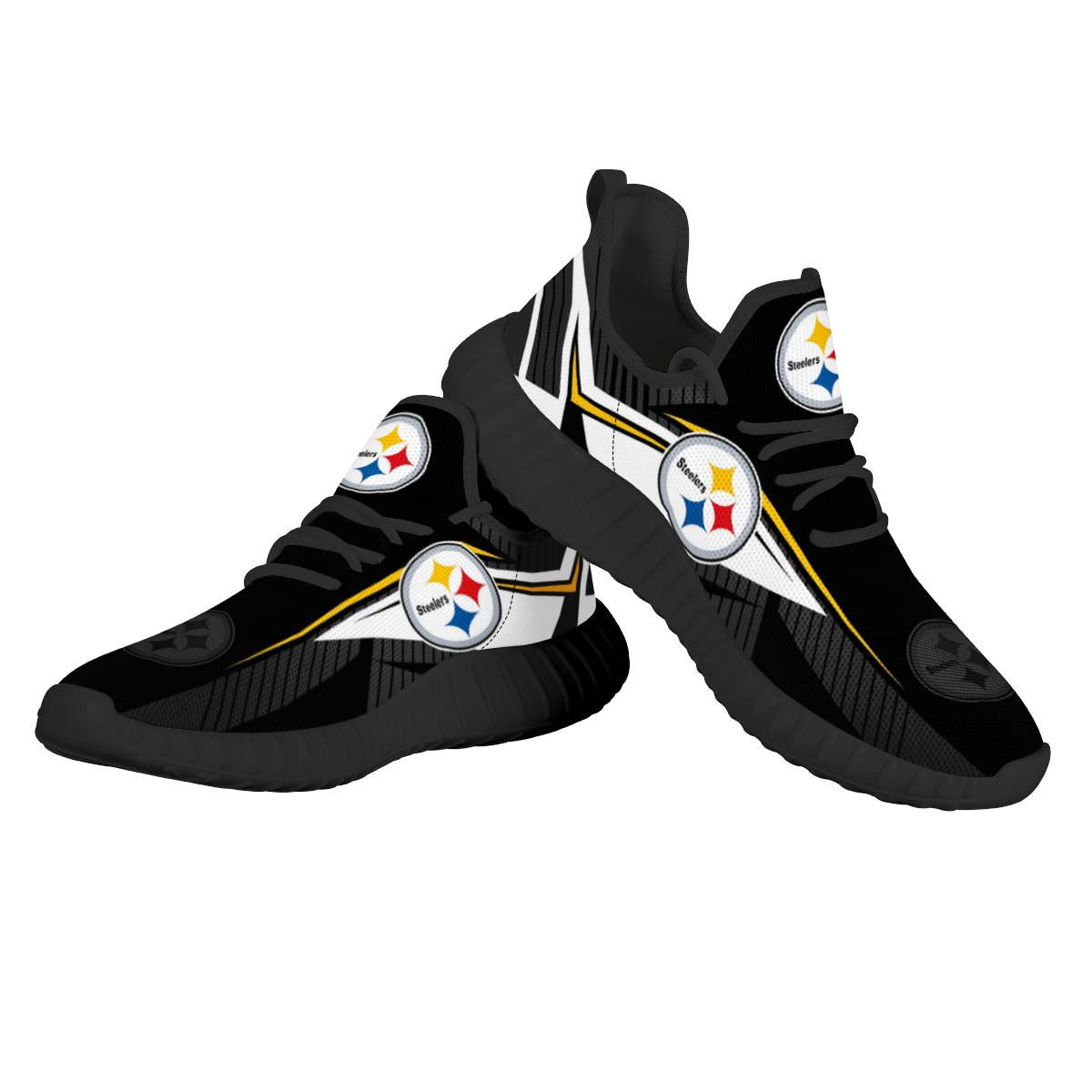Men's NFL Pittsburgh Steelers Mesh Knit Sneakers/Shoes 012